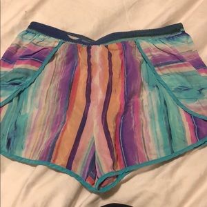 Colorful Silk shorts